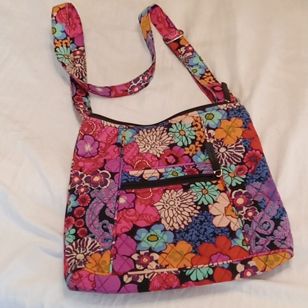 Floral Vera Bradley Purse Crossbody Bag
